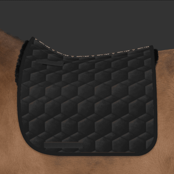 Mattes dressur underlag sort str M med spine free
