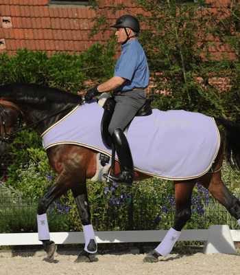 ridetaeppe lilla