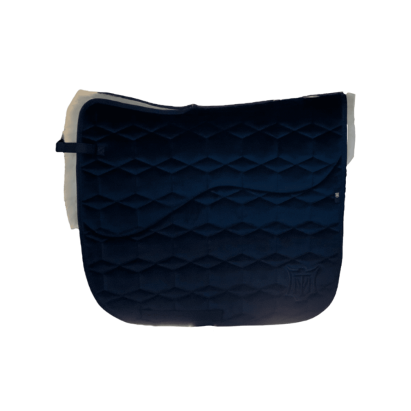 Mattes dressur underlag, navy str M "Open Cut" velvet
