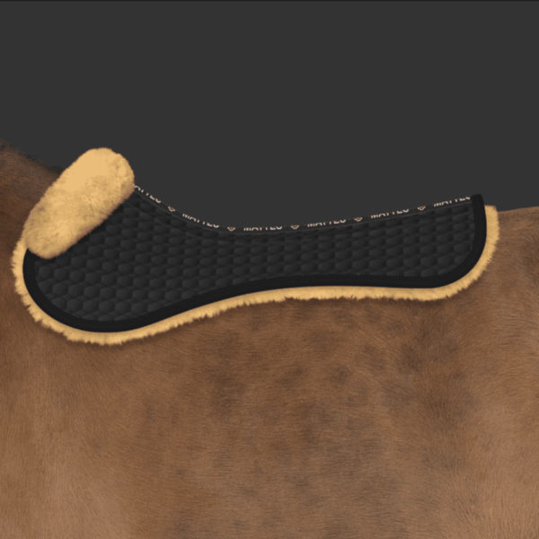 Mattes Pads, m. lam under og foran Sort/Natur Spring str M