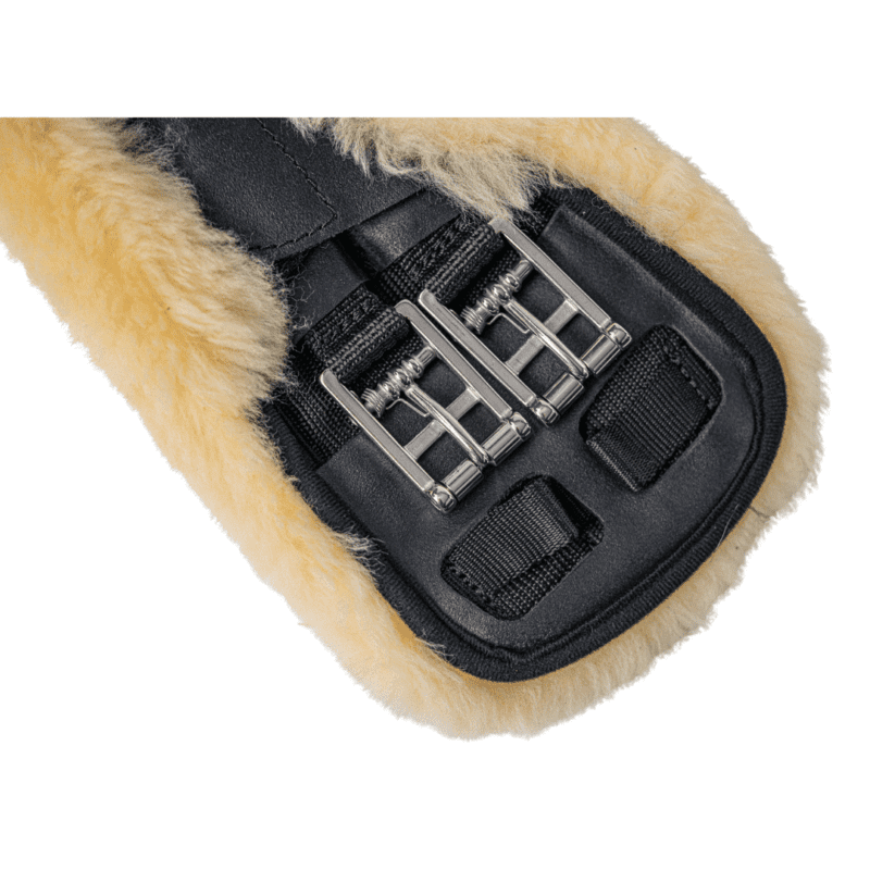 Dressur gjord SLIM-LINE, Asymmetrisk sort læder - Image 2