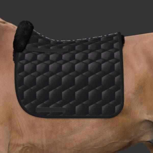 Mattes dressur underlag sort str L med spine free