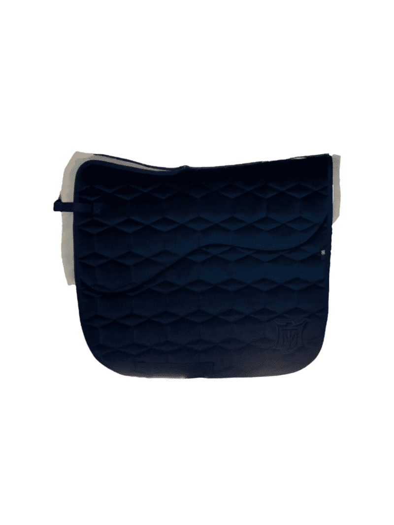 Mattes dressur underlag, navy str M "Open Cut" velvet