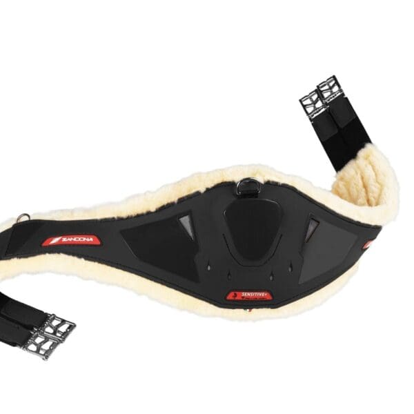 e2475 carbon air sensitive candy girth front black 9